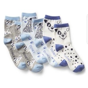 Disney Dalmations 3 pairs half crew socks